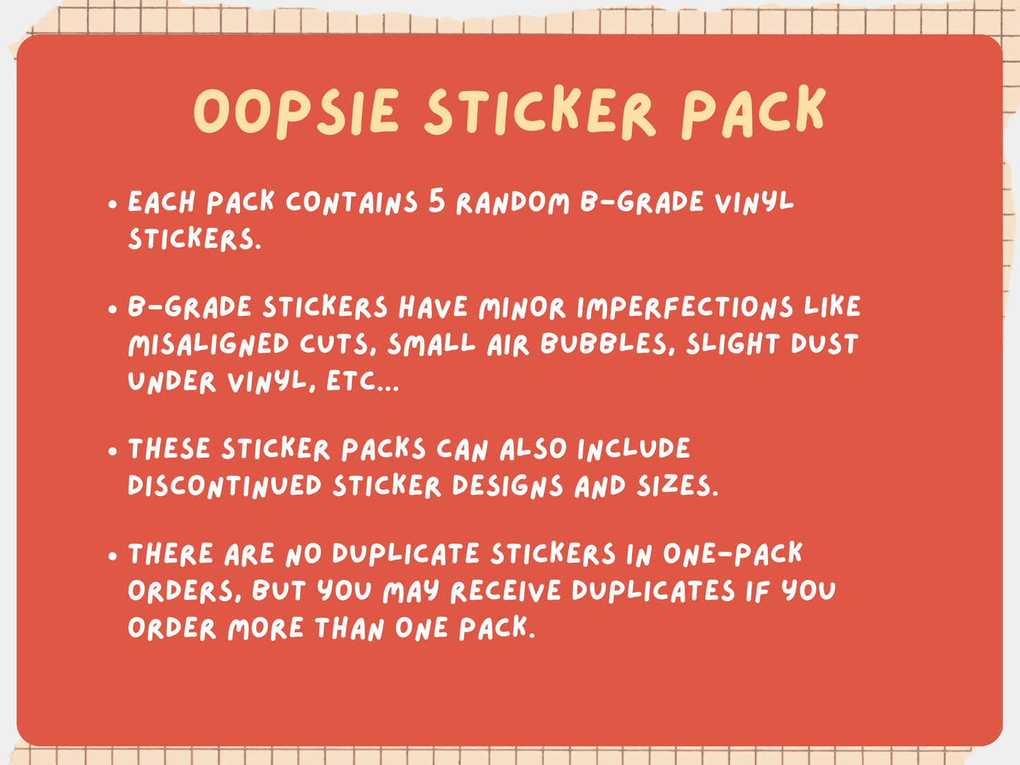 Mystery Bookish B-Grade Sticker Grab Bag