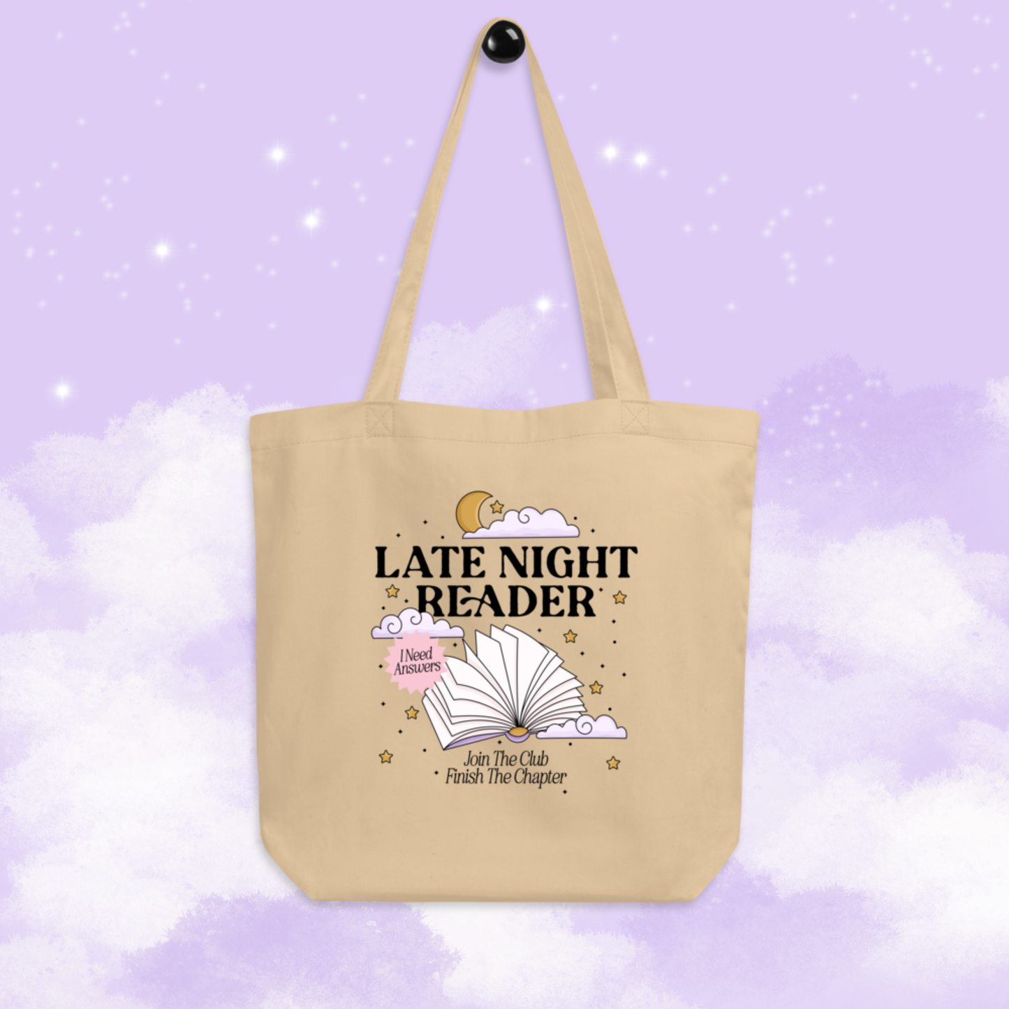 Late Night Reader Eco Tote Bag