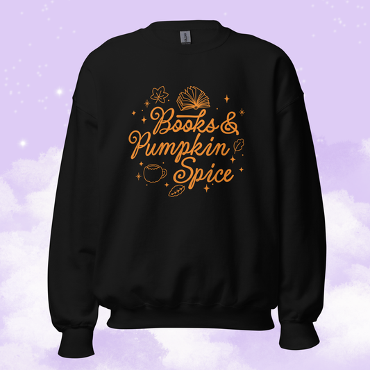 Books & Pumpkin Spice Unisex Sweatshirt