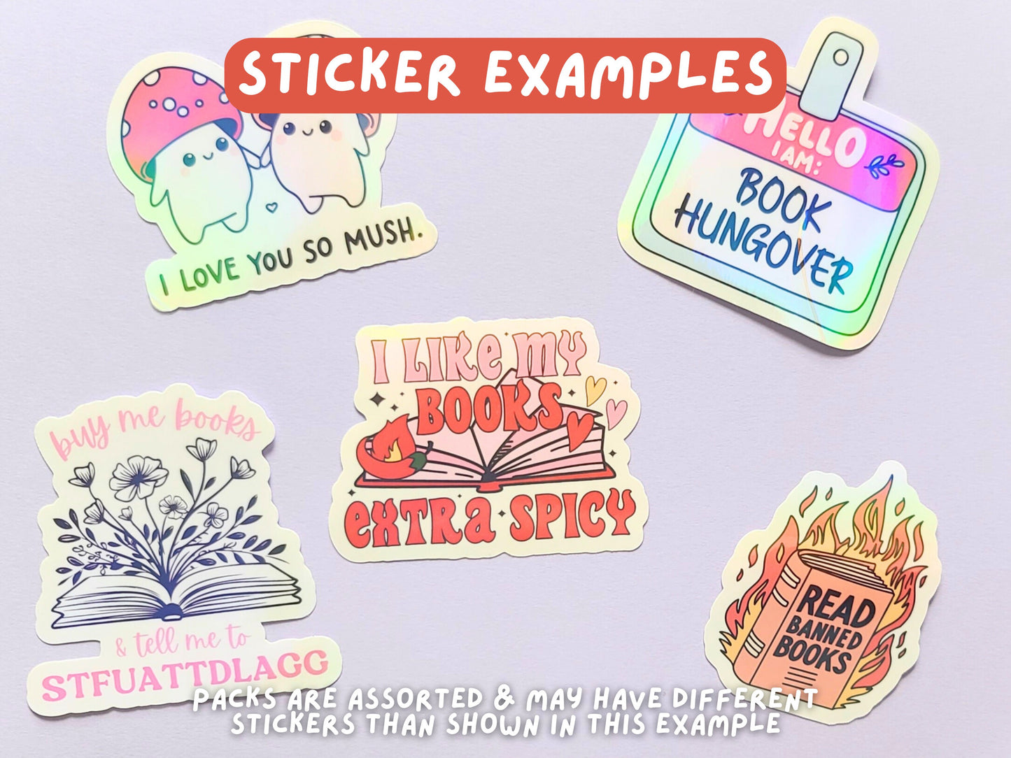Mystery Bookish B-Grade Sticker Grab Bag