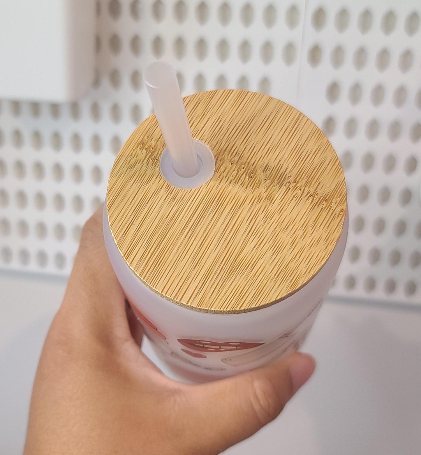 Good Girl 16oz Glass Tumbler With Lid and Straw