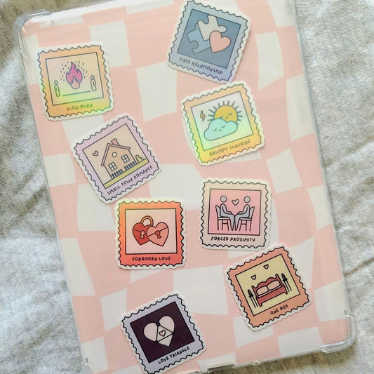 Book Tropes Stamps 8-Sticker Bundle