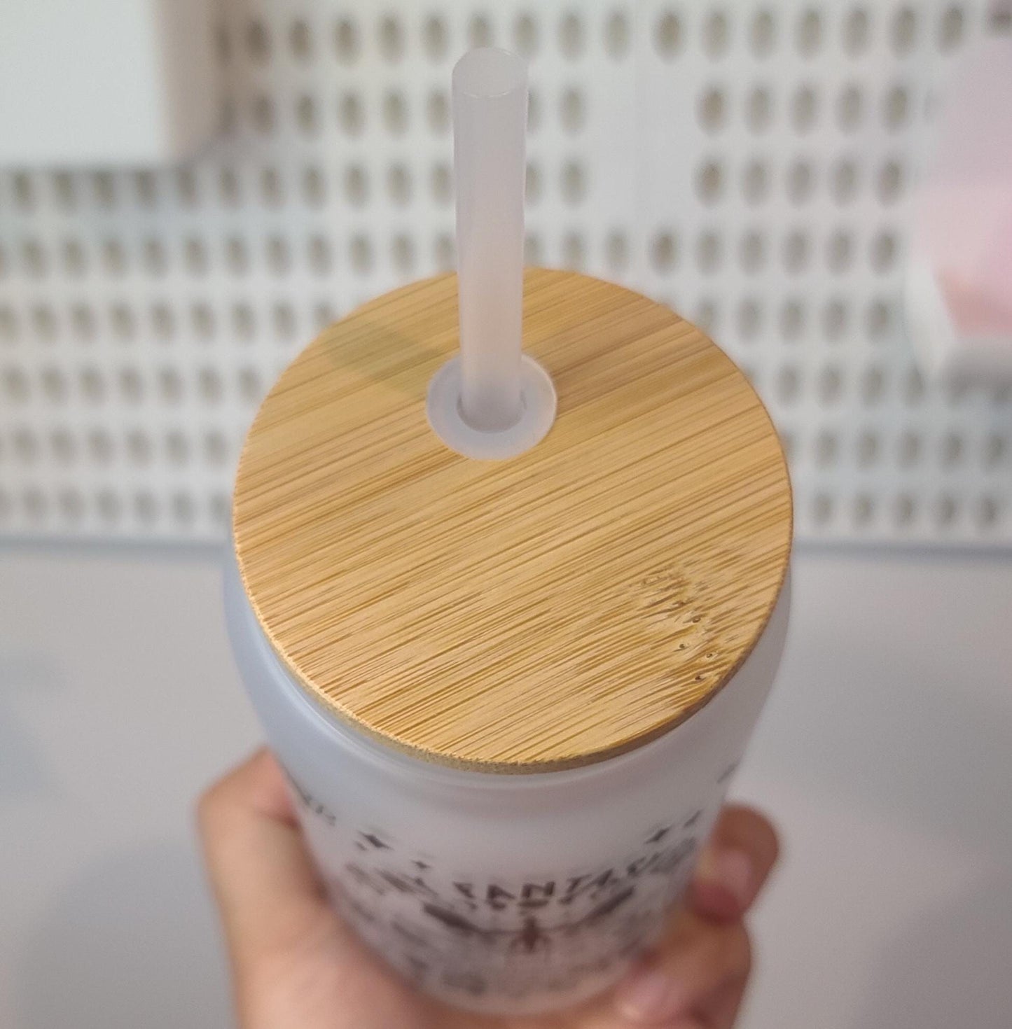 In My Fantasy Era 16oz Glass Tumbler With Lid and Straw